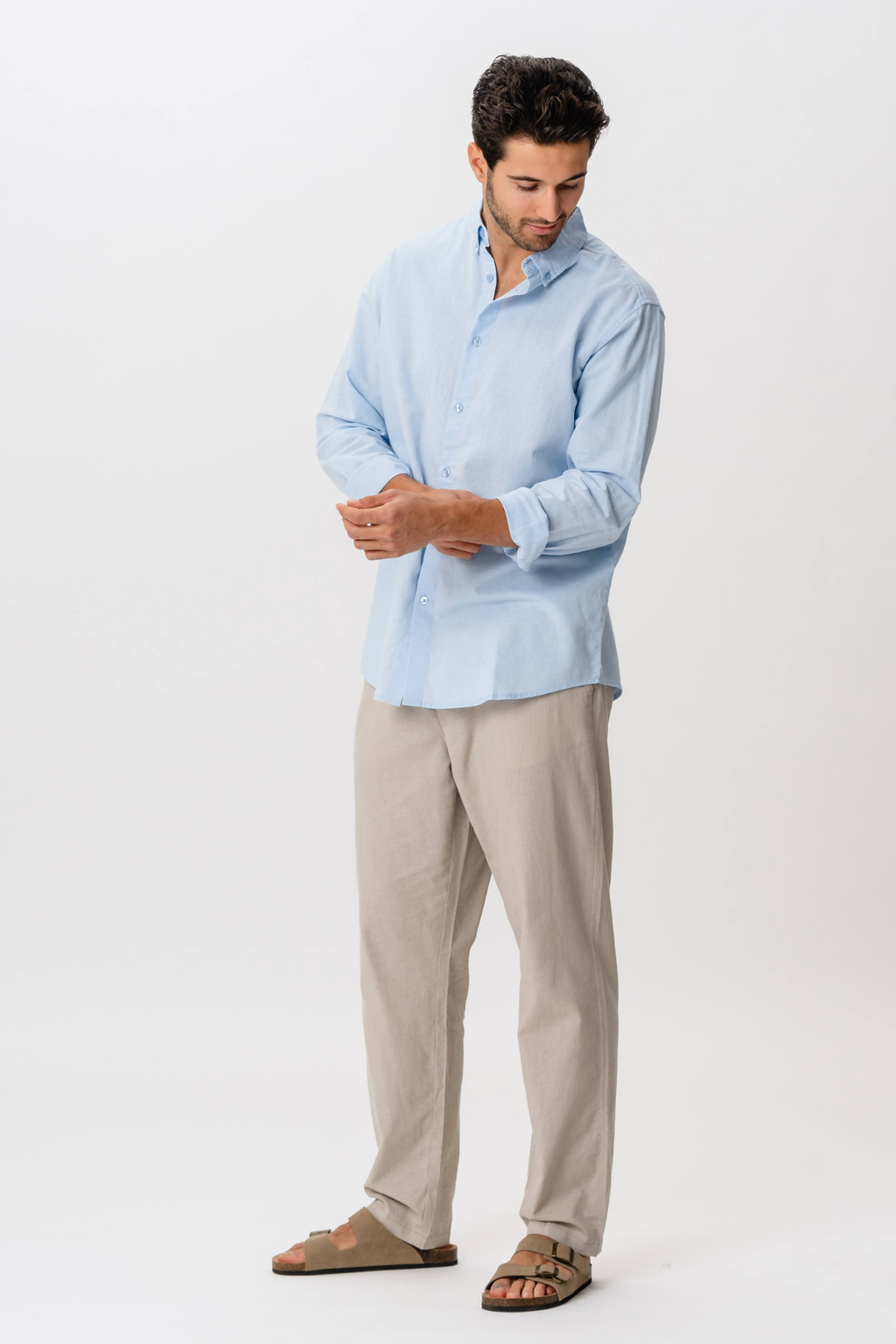 Linen Shirt - Light Blue