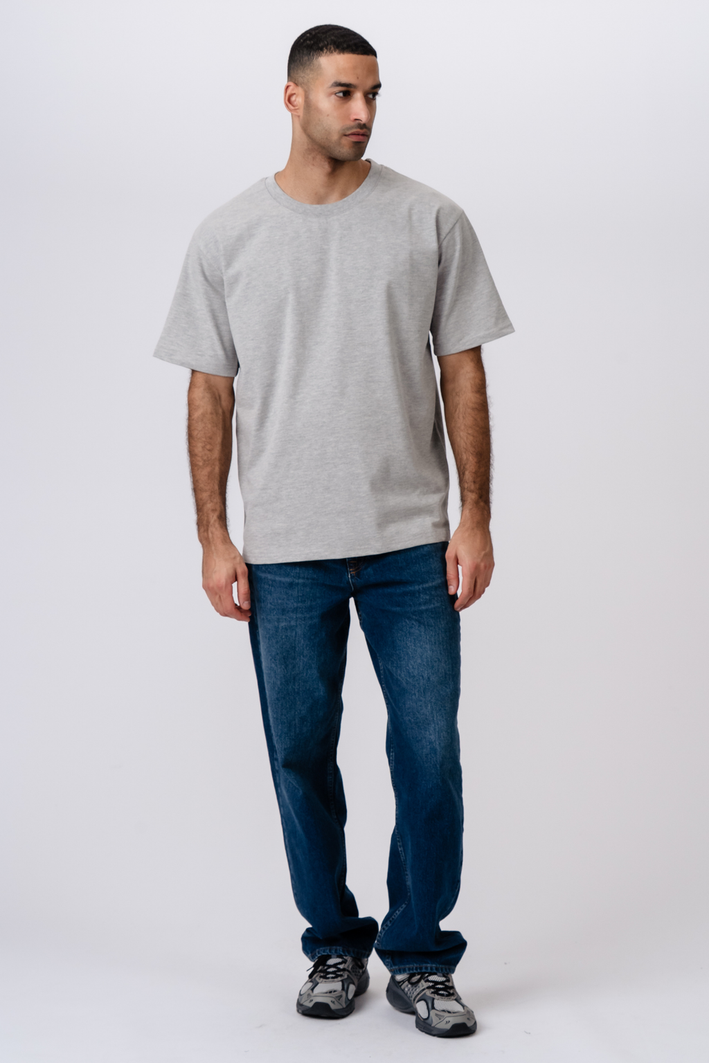 T-shirt Heavy Boxfit - Gris Foncé