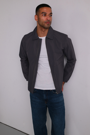 Short Zip Jacket - Grey