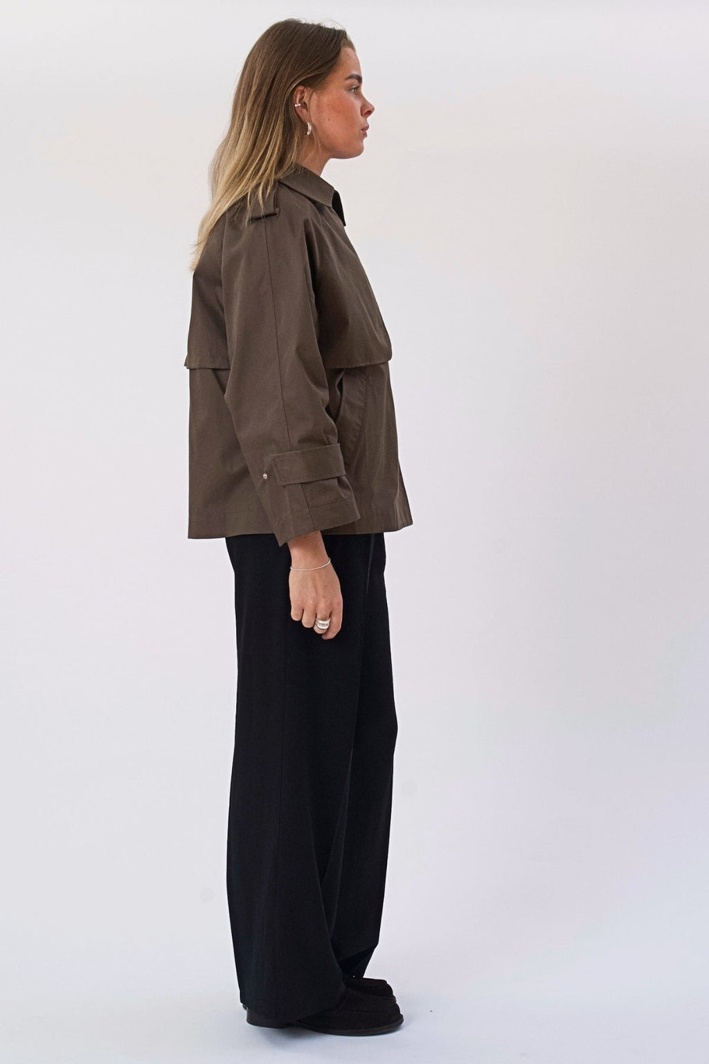 Trench court Elara - Marron