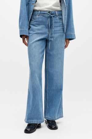 Rosie Wide Jeans - Light Blue Denim