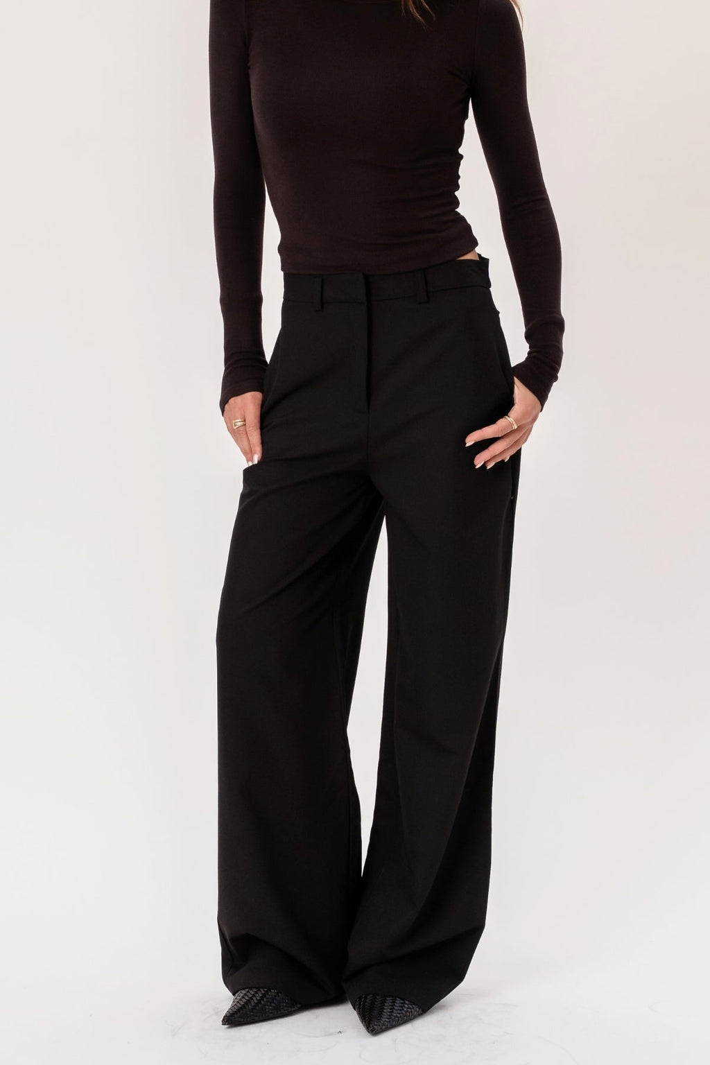 Rosalie large Pants - Noir