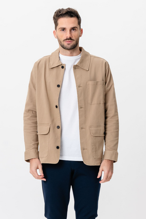 Veste de chemise à serre - Sable foncé