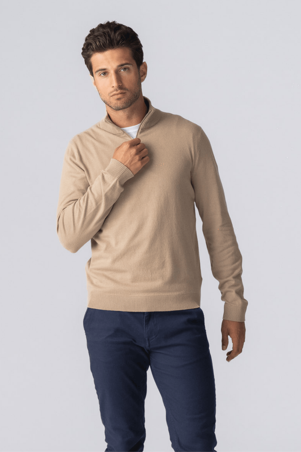 Pullover Half Zip - Sand