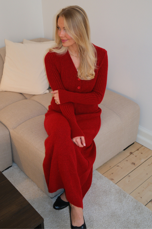 Jupe en tricot Nova - Rouge