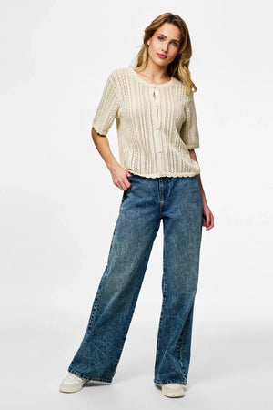 Tricot à col rond Nuka - Bouleau