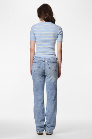 Mira O-Neck Knit - Cachemire Bouleau Bleu