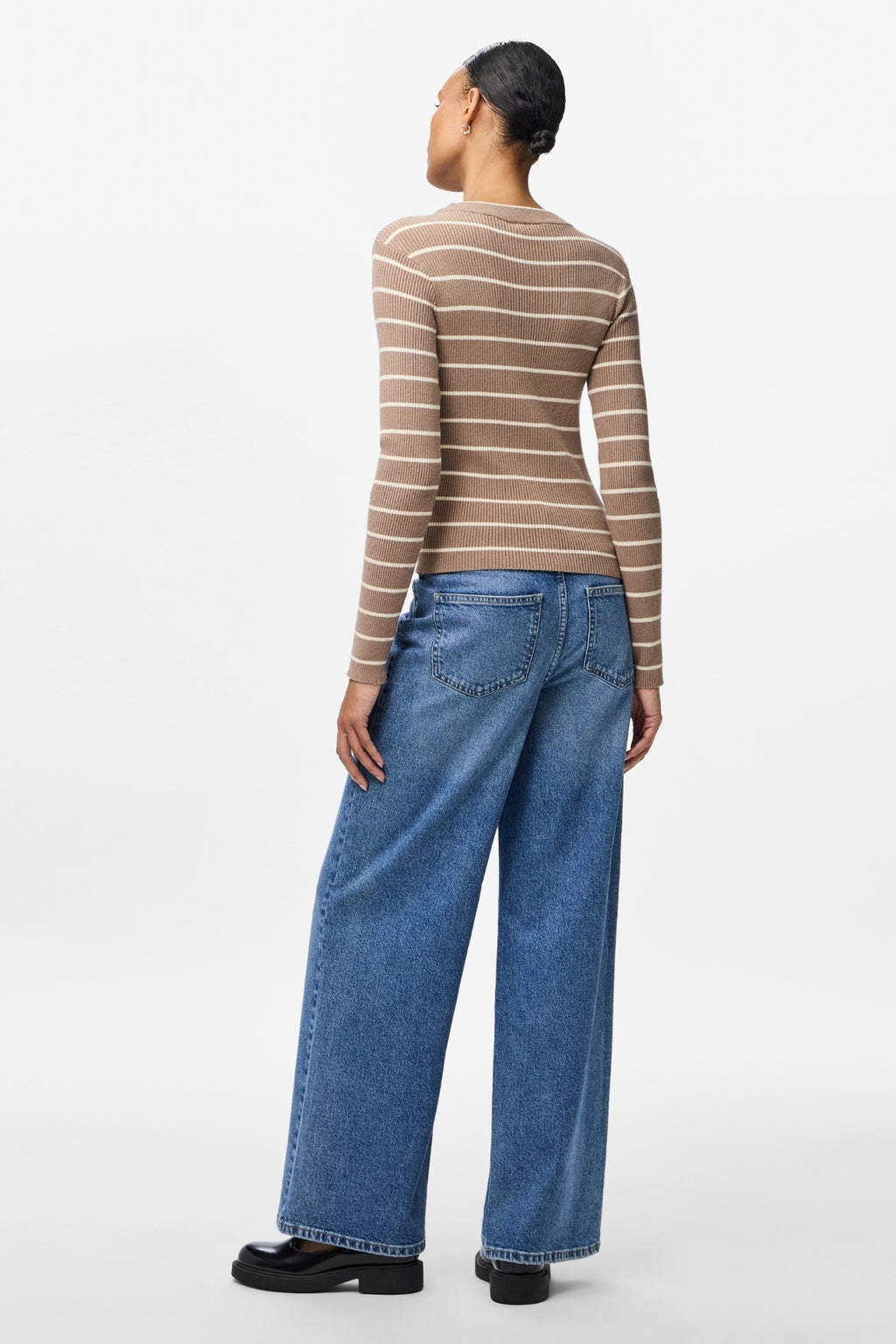 Mira New O-Neck Knit - Grège/Bouleau