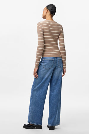 Mira New O-Neck Knit - Grège/Bouleau