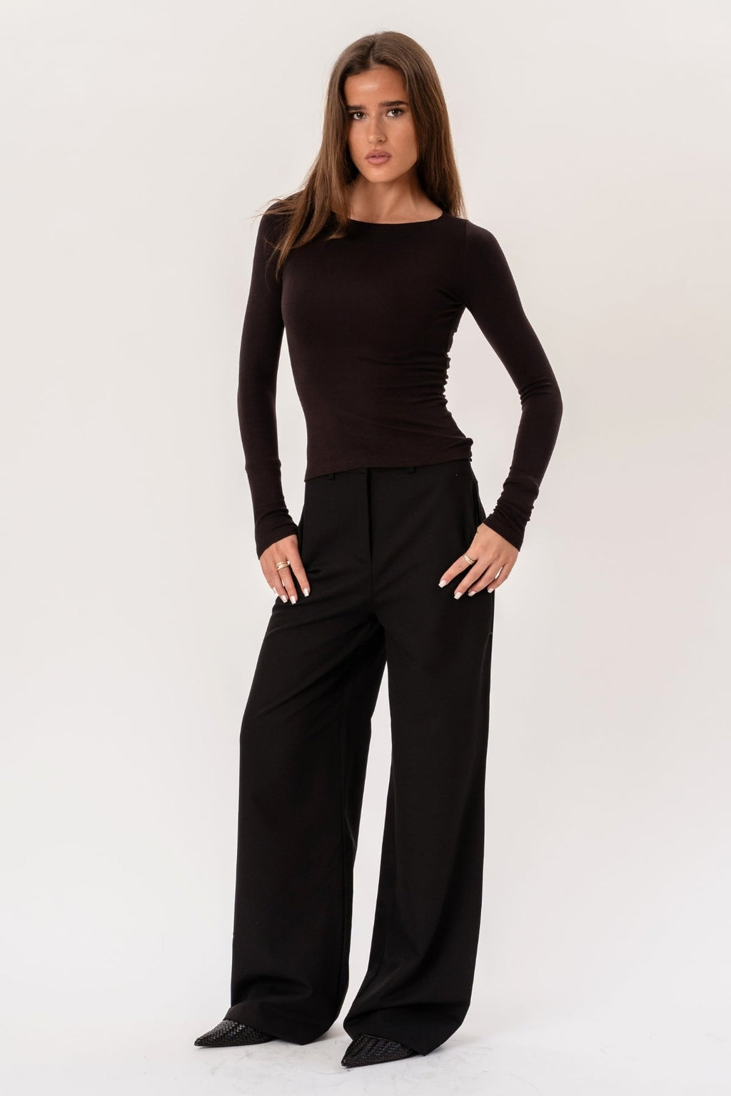 Rosalie large Pants - Noir