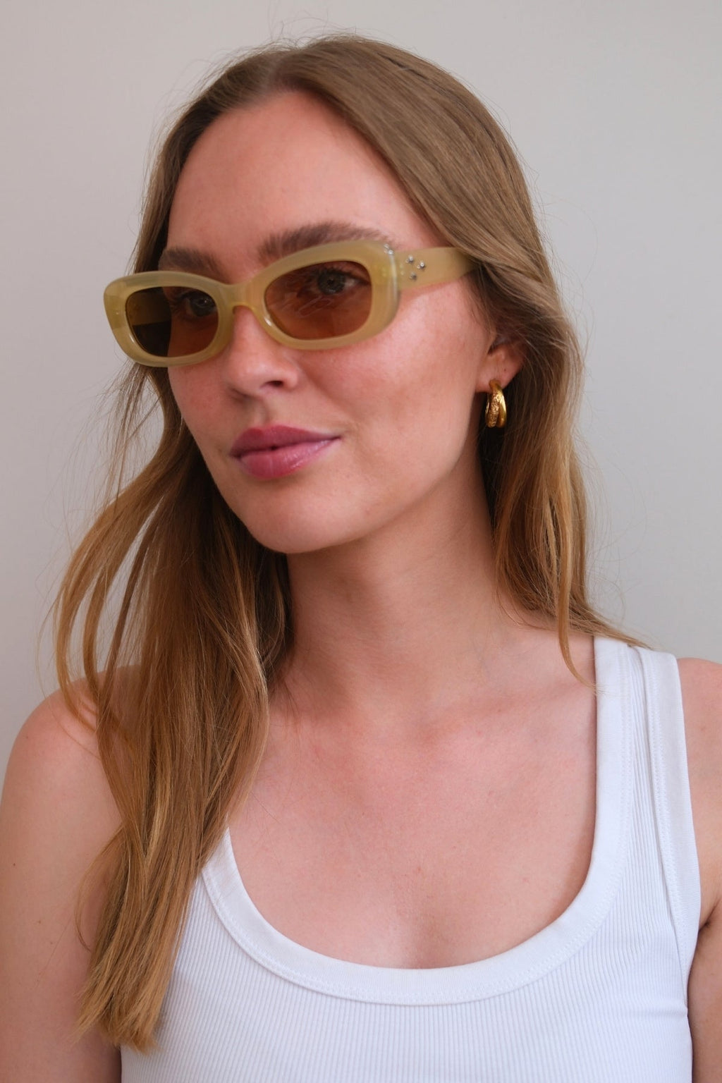 Lunettes de soleil Saga - Beige