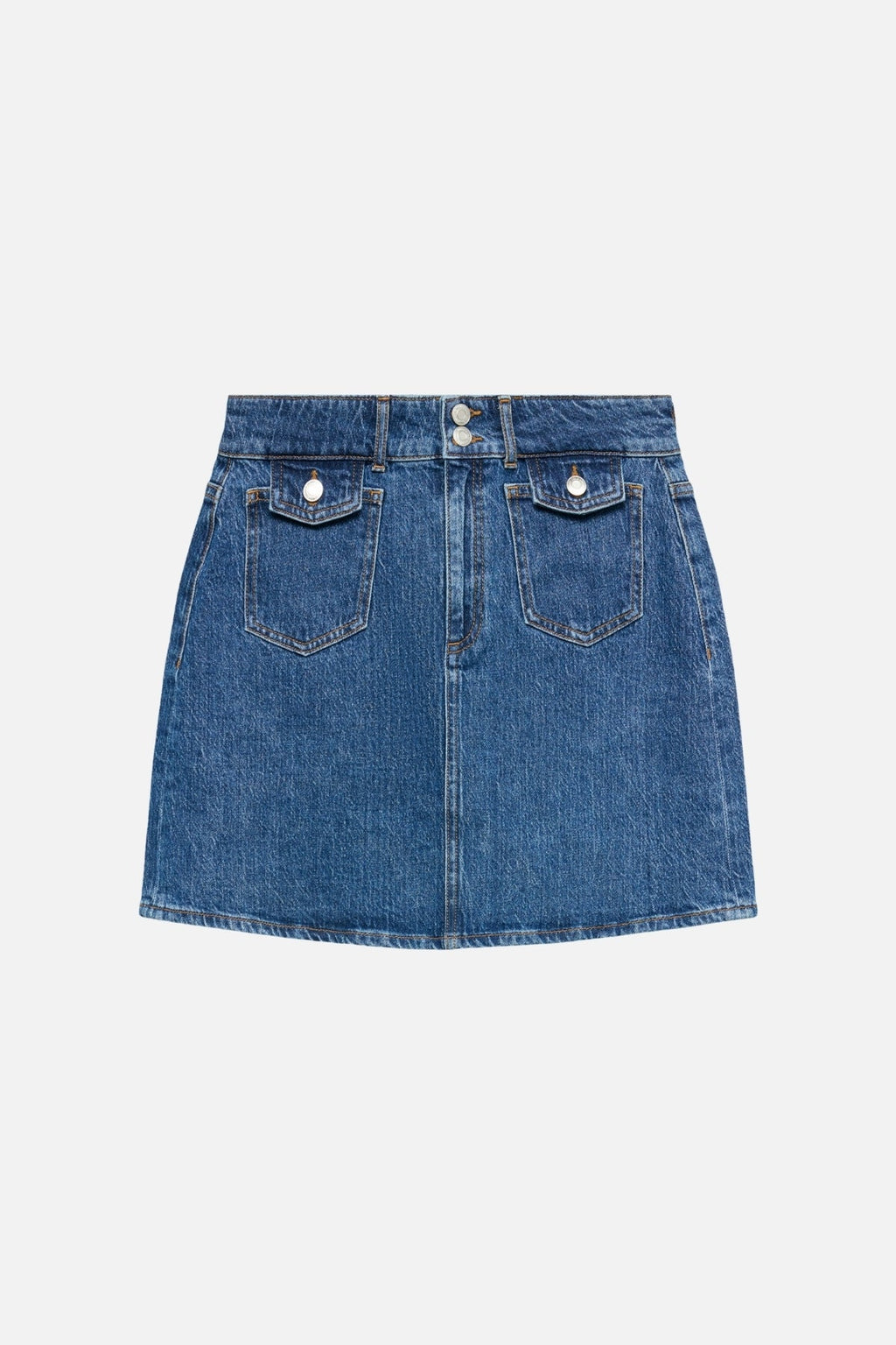 Tessa Pocket Jupe courte - Denim bleu moyen
