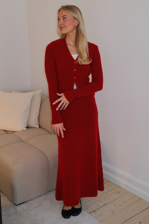 Jupe en tricot Nova - Rouge