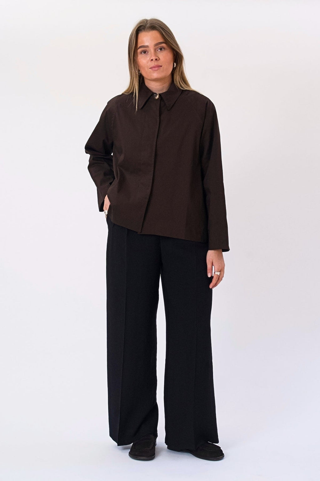 Veste courte Mavis - Marron foncé