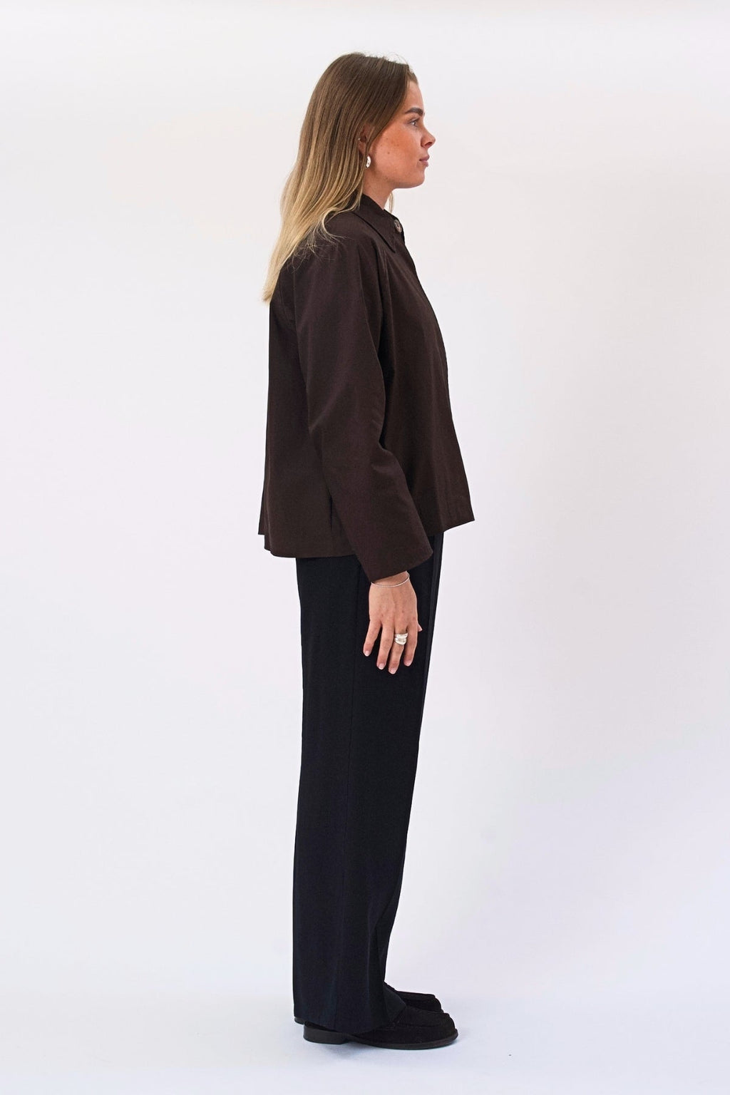Veste courte Mavis - Marron foncé