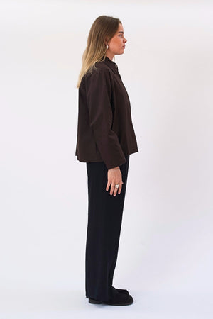 Veste courte Mavis - Marron foncé