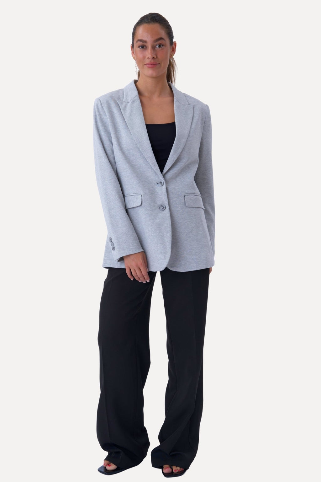 Blazer coupe classique - Gris clair