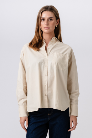 Chemise détendue - beige