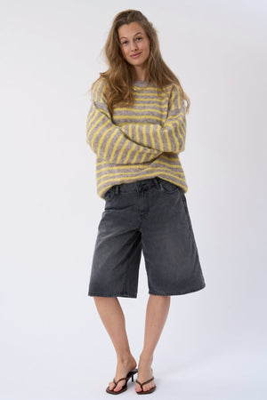 Sienna Striped Knit - Beige/Yellow