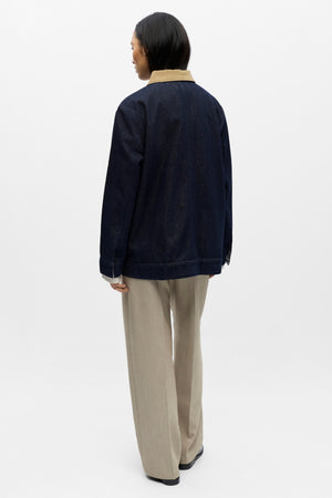 Sirenna Denim Jacket - Dark Blue Denim