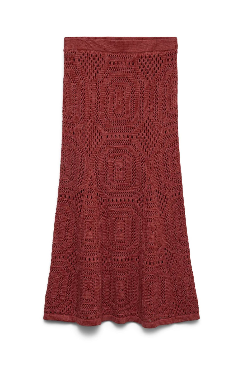 Jupe au crochet Baylee - Brun roux