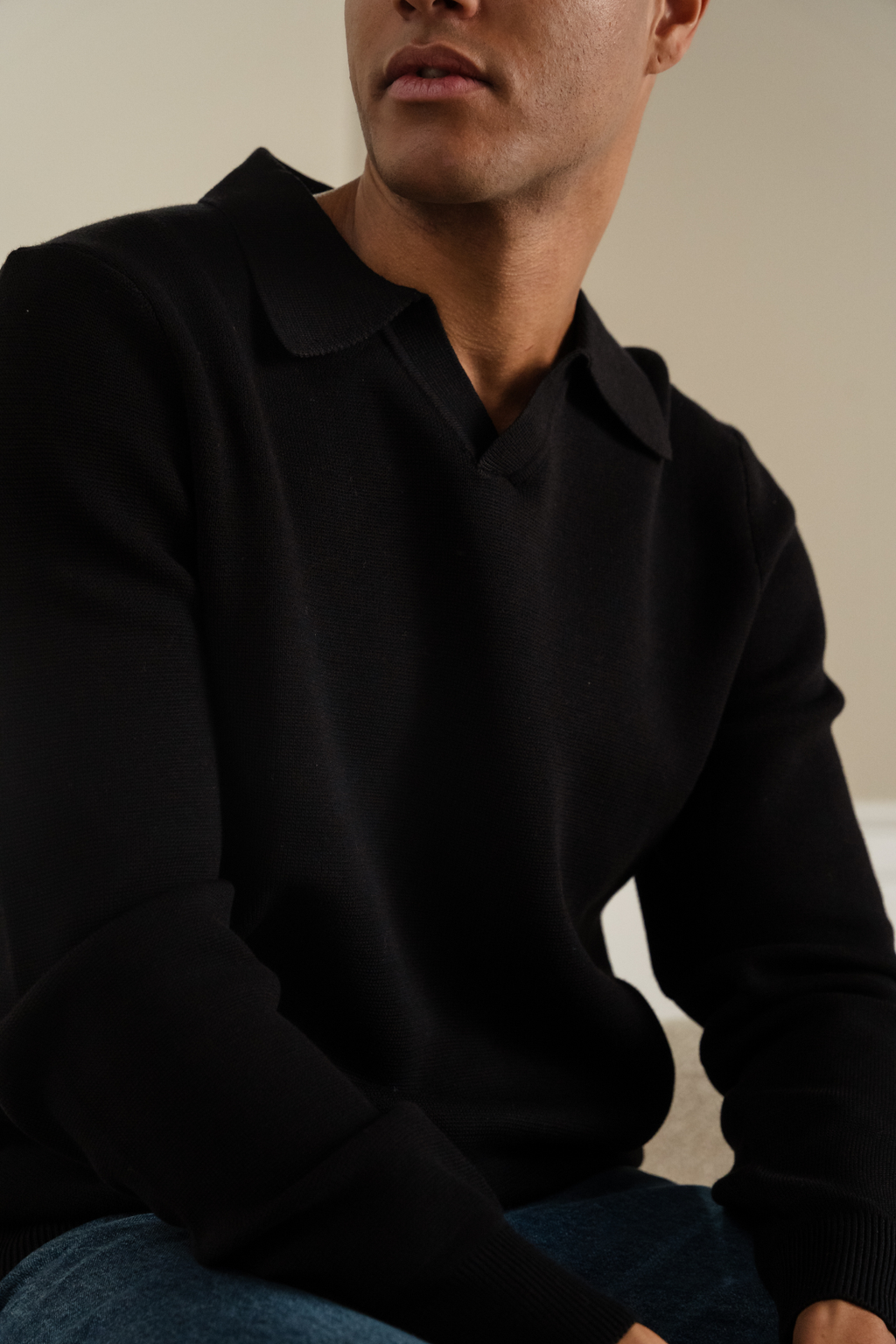 Samuel Polo Knit - Black