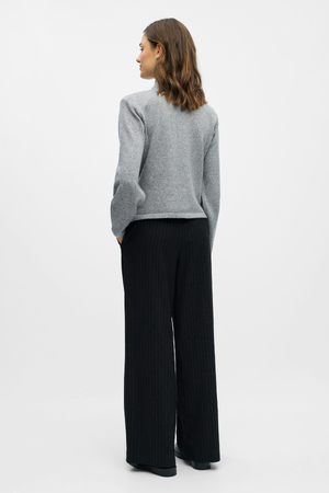 Cardigan zari en tricot - mélange gris moyen