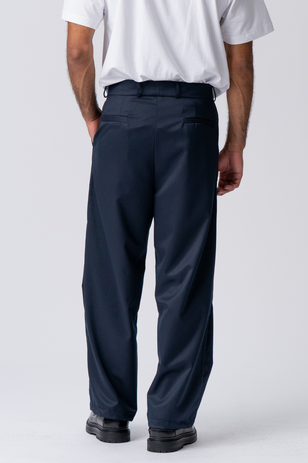 Costume large plissé Pants - Marine