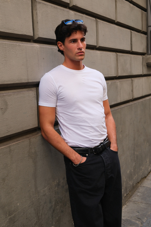 T-shirt musculaire - blanc