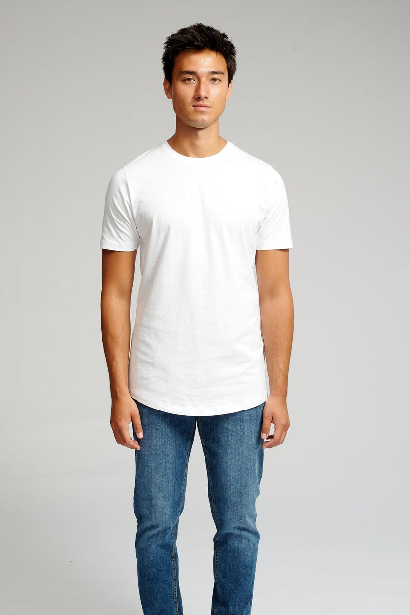 T-shirt long - blanc
