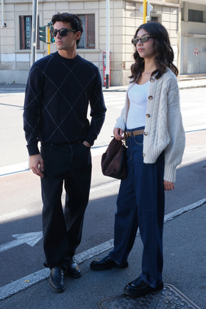 Bouton Tricot - Blanc