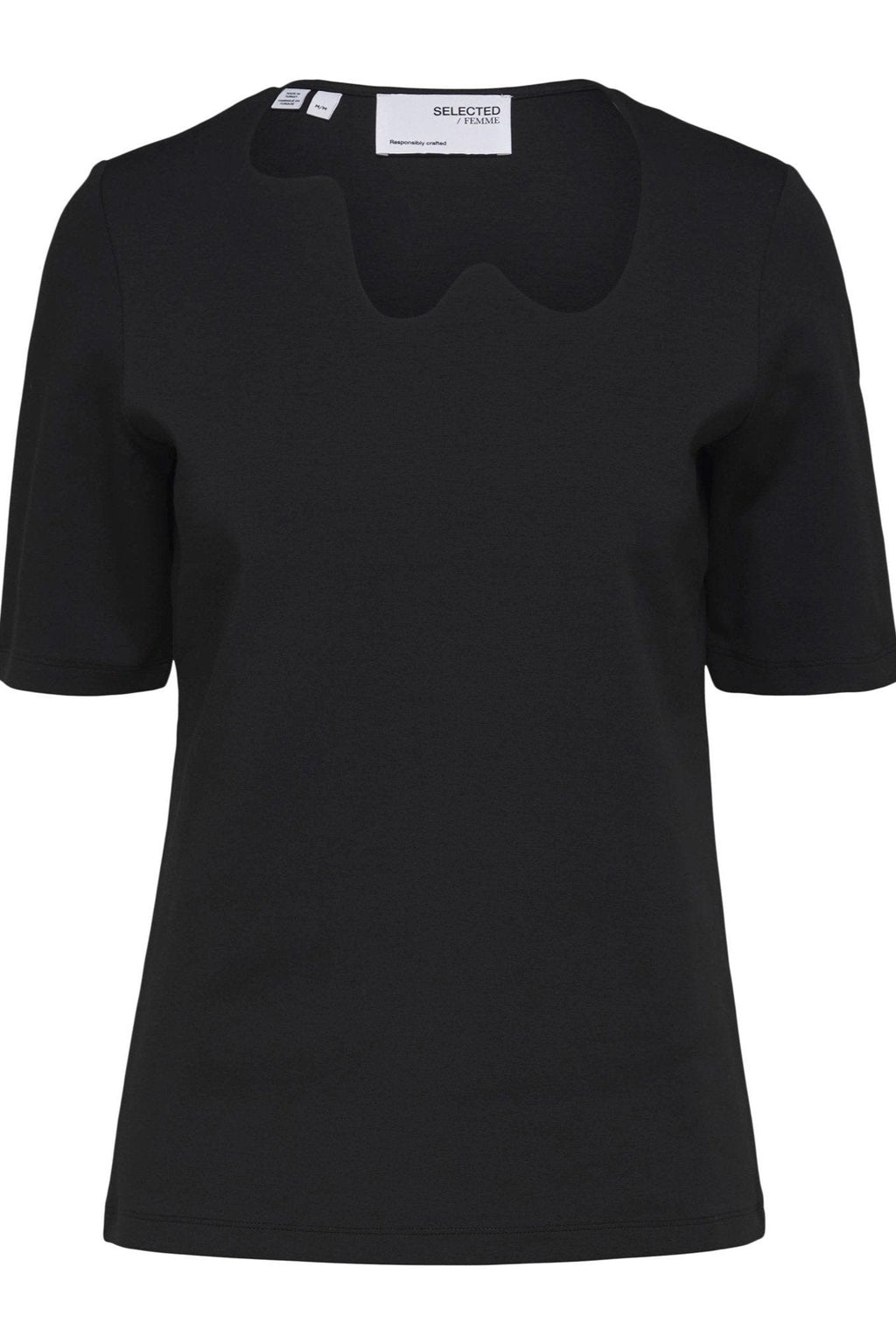 Emily 2/4 Blouse - Black