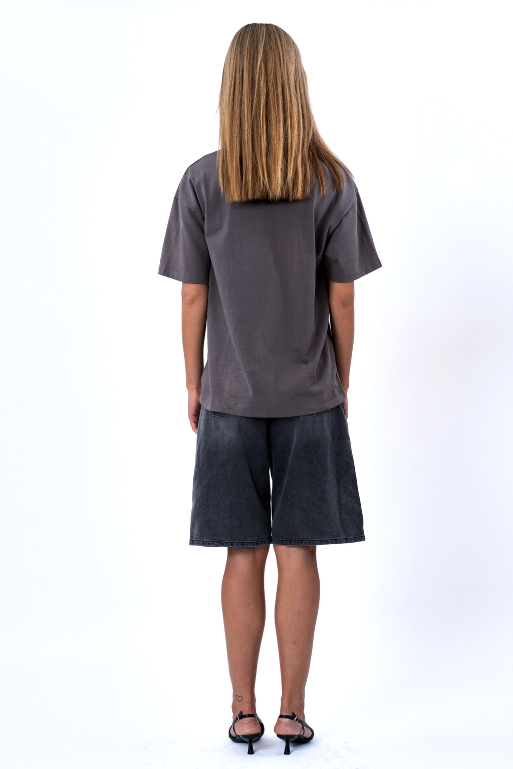 T-shirt Heavy Boxfit - Gris foncé