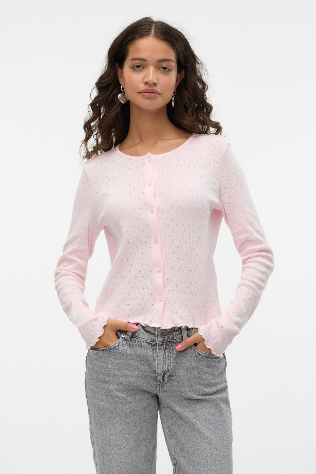 Isa O-Neck Cardigan - Pink A-Boo