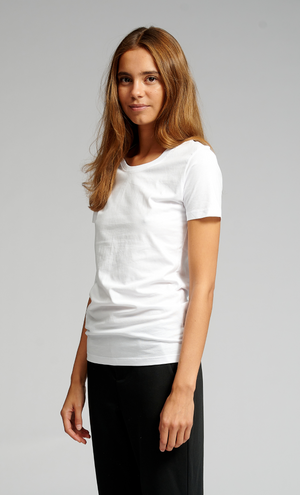 Fitted T-shirt - White