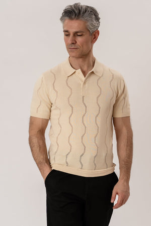 Polo en tricot Duran - Sable