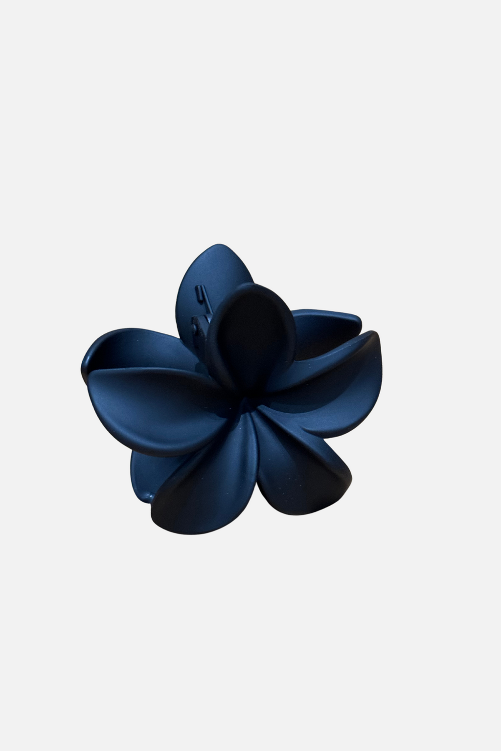 Clip à cheveux de fleur - noir