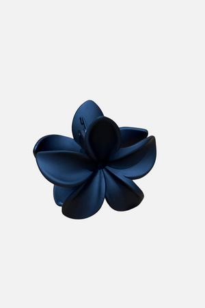 Clip à cheveux de fleur - noir