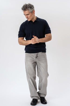 Polo en tricot Nathan - Marine