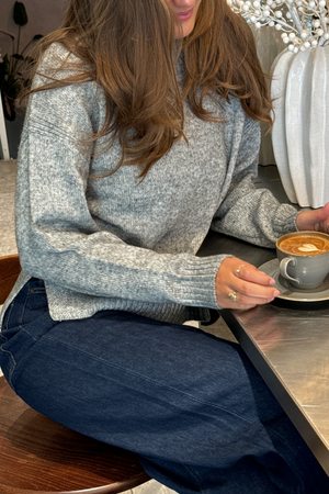 Emma Knit - Light Grey Melange