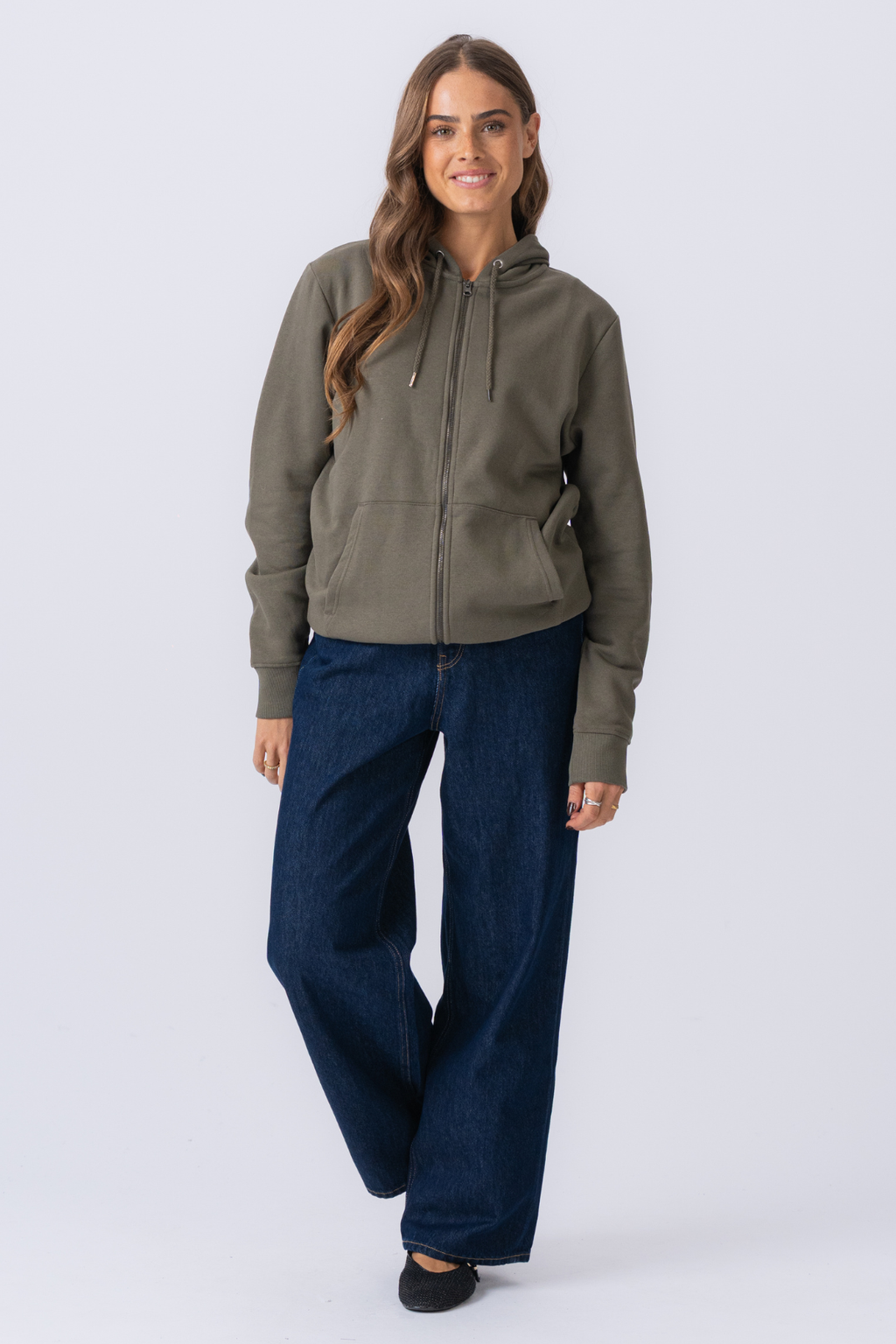 Hoodie zip - vert