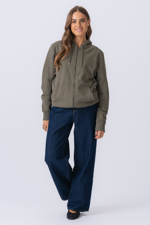 Hoodie zip - vert