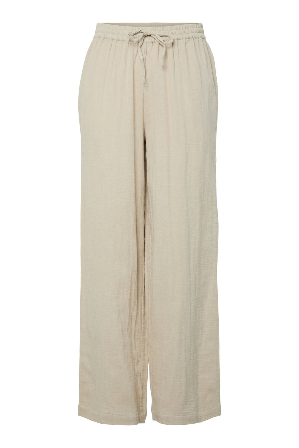 Sastina High-Waisted Wide Pants - Silver Lining