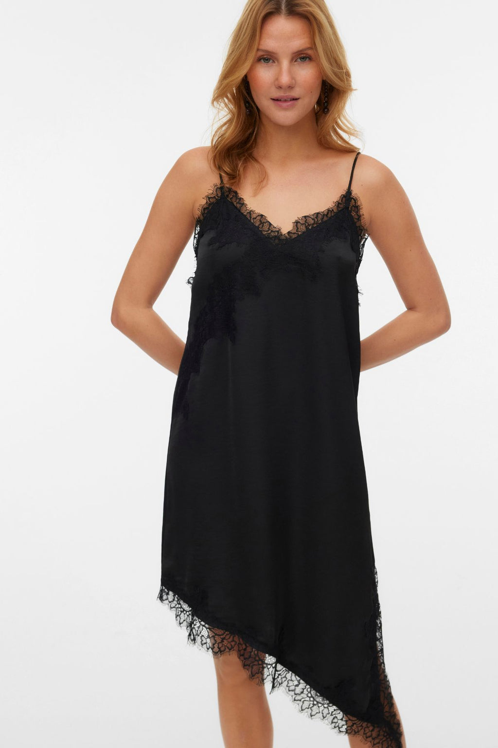 Novi Lace Singlet Dress - Black:Black lace
