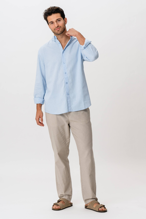 Linen Shirt - Light Blue