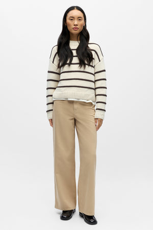 Pull en tricot Oda - Bouleau Phoque Brun