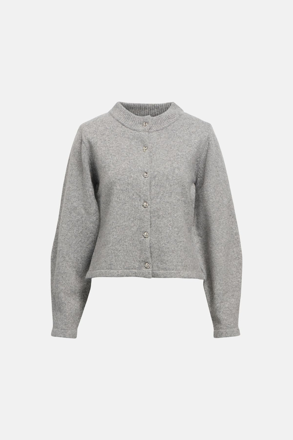 Cardigan zari en tricot - mélange gris moyen