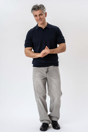 Polo en tricot Nathan - Marine