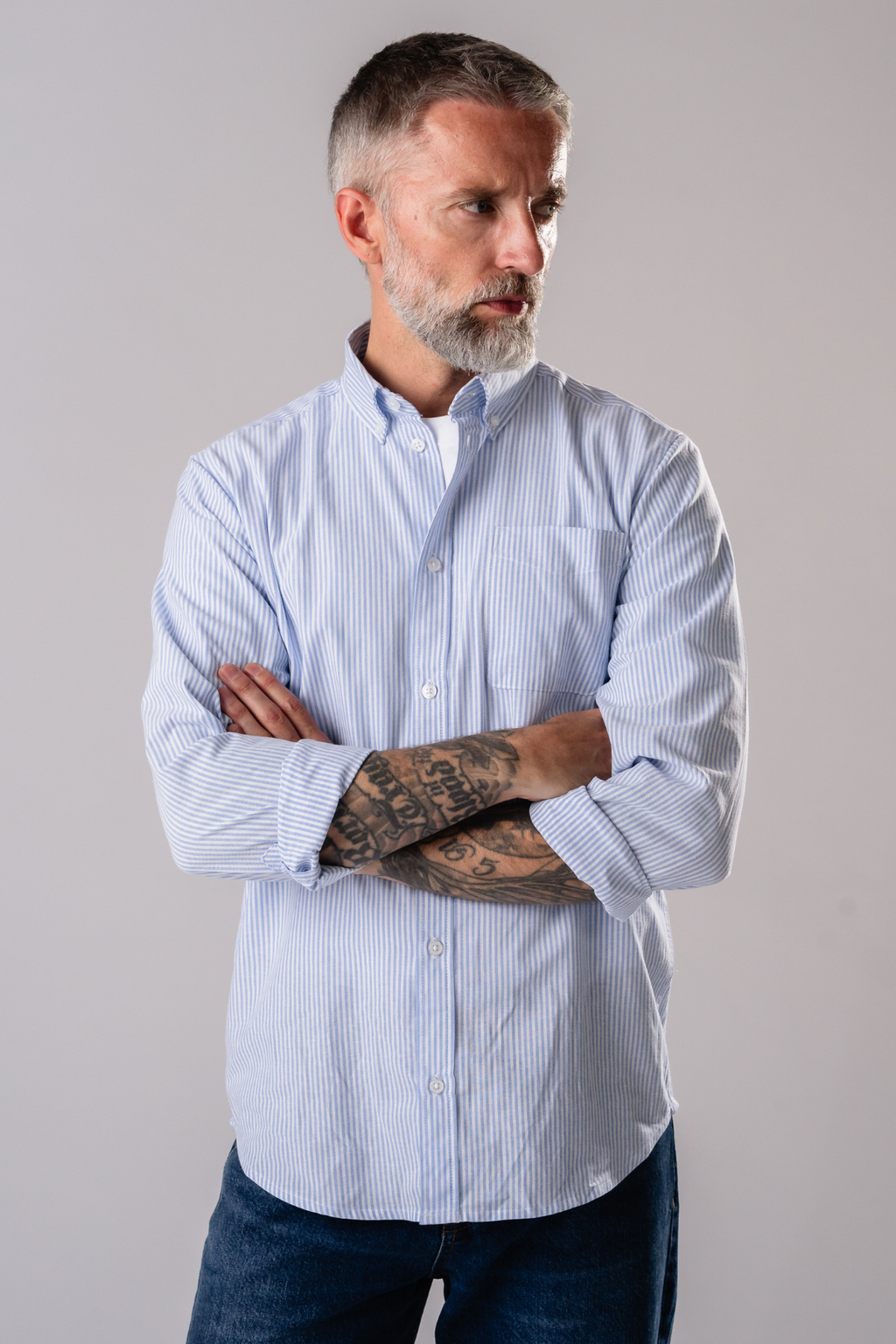 The Original Performance Oxford Shirt - bleu clair / blanc
