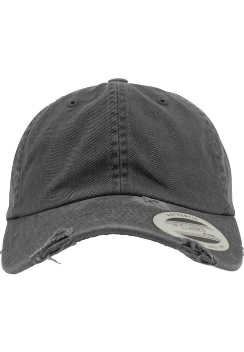 Casquette détruite à profil bas - Gris foncé